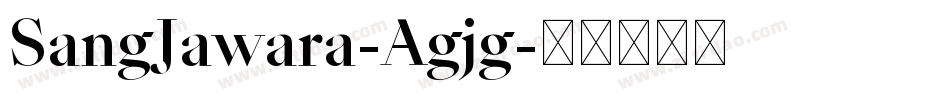 SangJawara-Agjg字体转换