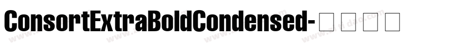 ConsortExtraBoldCondensed字体转换