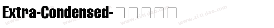Extra-Condensed字体转换