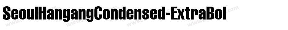 SeoulHangangCondensed-ExtraBold字体转换