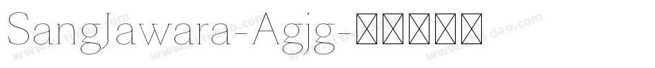 SangJawara-Agjg字体转换
