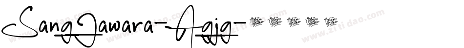 SangJawara-Agjg字体转换
