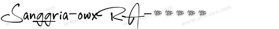 Sanggria-owxRA字体转换