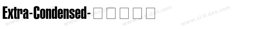 Extra-Condensed字体转换