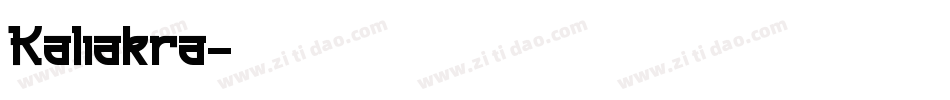 Kaliakra字体转换