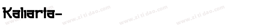 Kaliarta字体转换