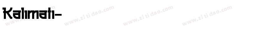Kalimati字体转换
