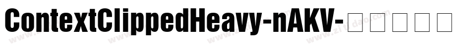 ContextClippedHeavy-nAKV字体转换