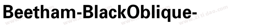 Beetham-BlackOblique字体转换