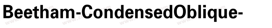 Beetham-CondensedOblique字体转换