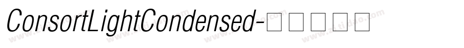ConsortLightCondensed字体转换
