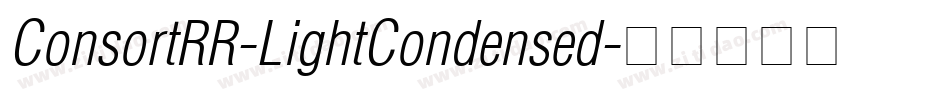ConsortRR-LightCondensed字体转换
