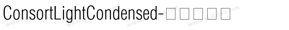 ConsortLightCondensed字体转换