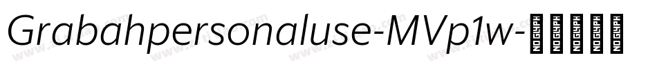 Grabahpersonaluse-MVp1w字体转换