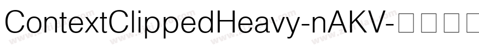 ContextClippedHeavy-nAKV字体转换