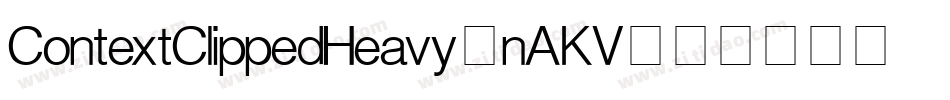 ContextClippedHeavy-nAKV字体转换