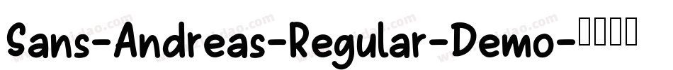 Sans-Andreas-Regular-Demo字体转换
