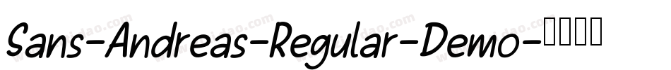 Sans-Andreas-Regular-Demo字体转换
