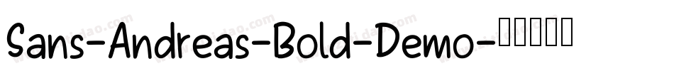 Sans-Andreas-Bold-Demo字体转换