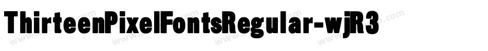 ThirteenPixelFontsRegular-wjR3字体转换