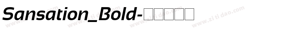 Sansation_Bold字体转换