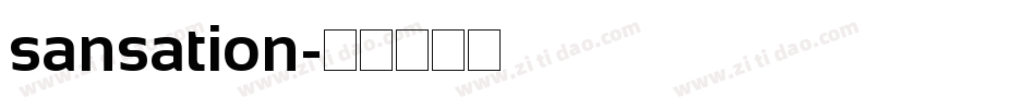 sansation字体转换
