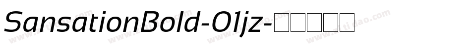 SansationBold-01jz字体转换