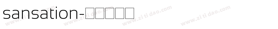 sansation字体转换