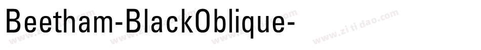 Beetham-BlackOblique字体转换
