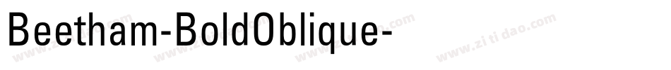 Beetham-BoldOblique字体转换