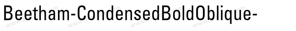 Beetham-CondensedBoldOblique字体转换