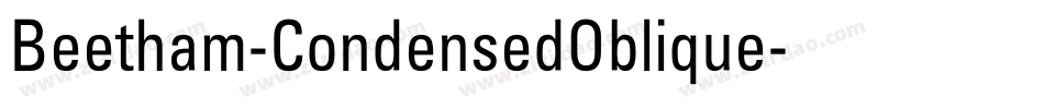 Beetham-CondensedOblique字体转换