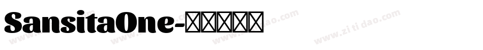SansitaOne字体转换