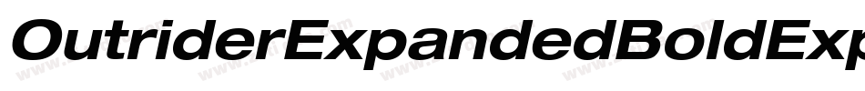OutriderExpandedBoldExpandedBold-GL9y字体转换