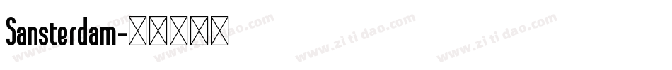 Sansterdam字体转换