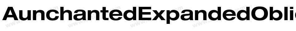 AunchantedExpandedOblique-8aag字体转换