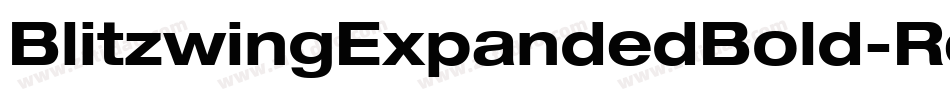 BlitzwingExpandedBold-ReA3字体转换