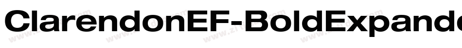 ClarendonEF-BoldExpanded字体转换