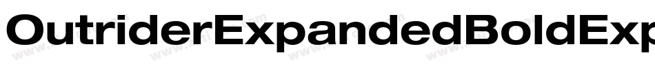OutriderExpandedBoldExpandedBold-GL9y字体转换