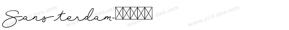 Sansterdam字体转换