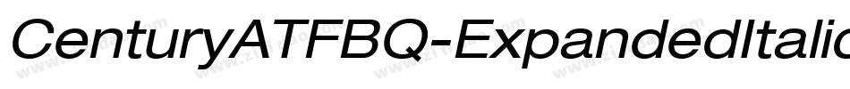 CenturyATFBQ-ExpandedItalic字体转换