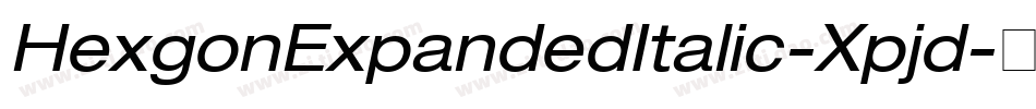HexgonExpandedItalic-Xpjd字体转换