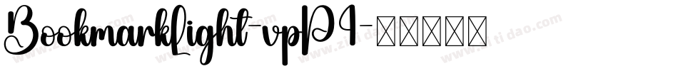 BookmarkLight-vpP4字体转换