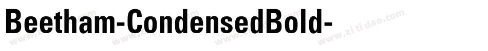 Beetham-CondensedBold字体转换