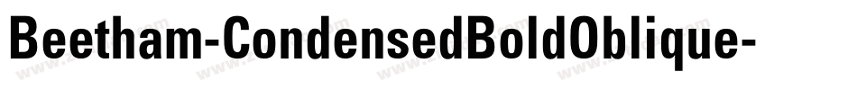 Beetham-CondensedBoldOblique字体转换