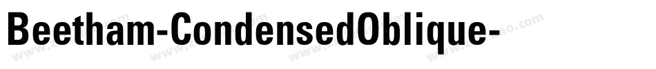 Beetham-CondensedOblique字体转换