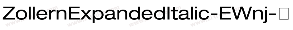 ZollernExpandedItalic-EWnj字体转换