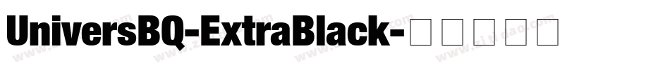 UniversBQ-ExtraBlack字体转换