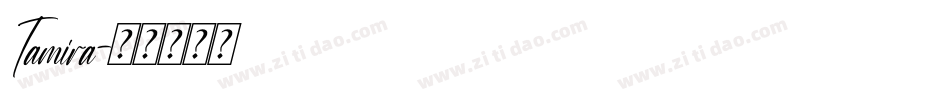 Tamira字体转换