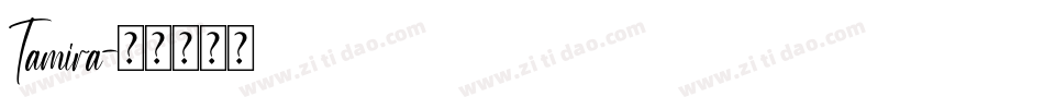 Tamira字体转换